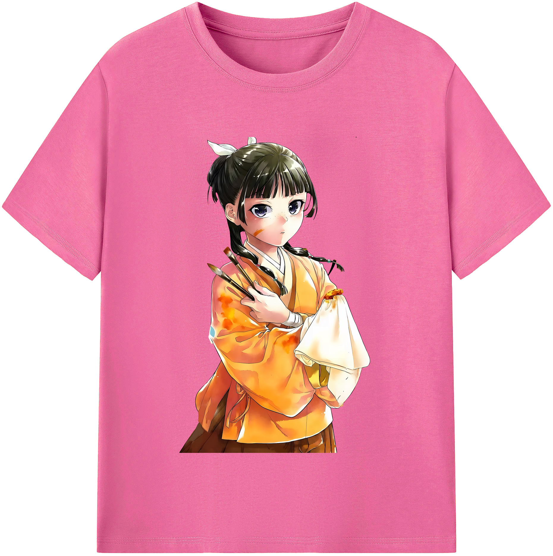 （画像用） 薬屋のひとりごと The Apothecary Diaries レディースカジュアルプリントTシャツ（綿100％）